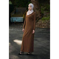 Rust Ribbed Knit Dress - Divinity Collection
