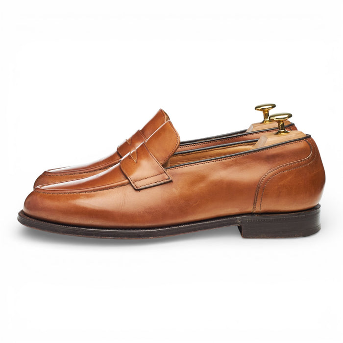'Salisbury' Tan Brown Leather Loafers UK 8 G