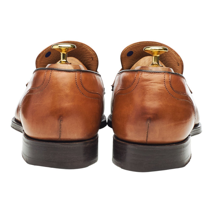 'Salisbury' Tan Brown Leather Loafers UK 8 G
