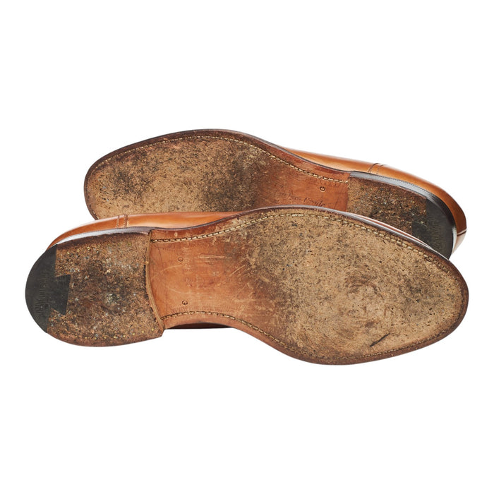 'Salisbury' Tan Brown Leather Loafers UK 8 G