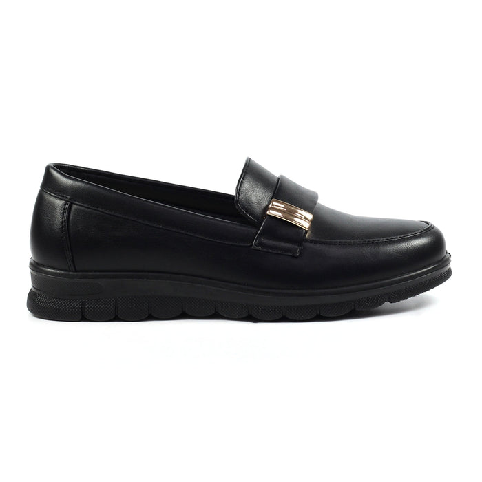 Salma Black Wedge Shoe