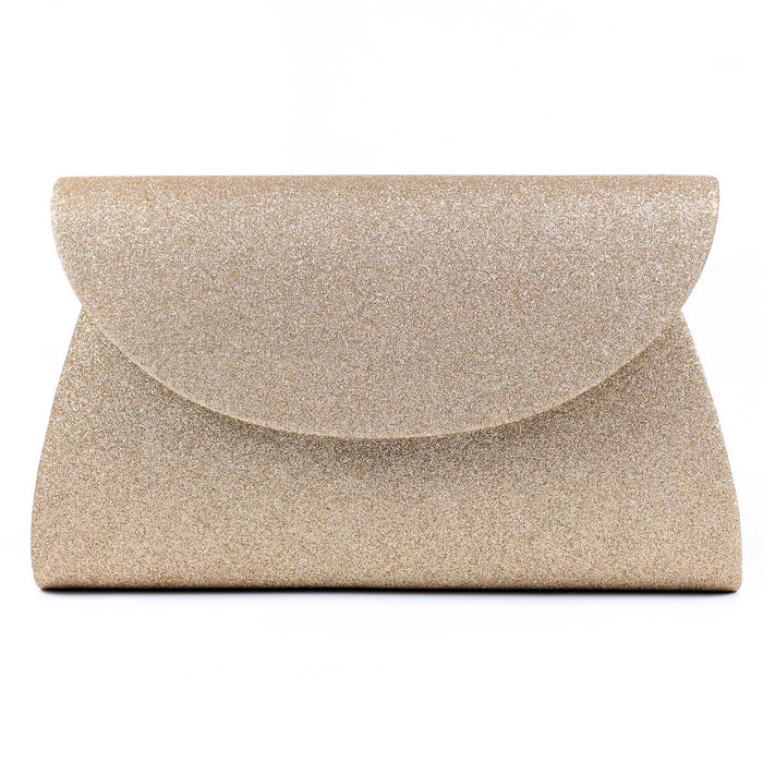 Sariyah Gold Glitter Clutch Bag