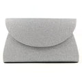 Sariyah Silver Glitter Clutch Bag