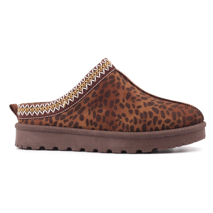 Selena Brown Ocelot Slipper