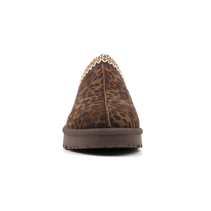 Selena Brown Ocelot Slipper
