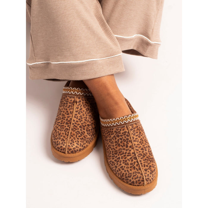 Selena Tan Ocelot Slipper