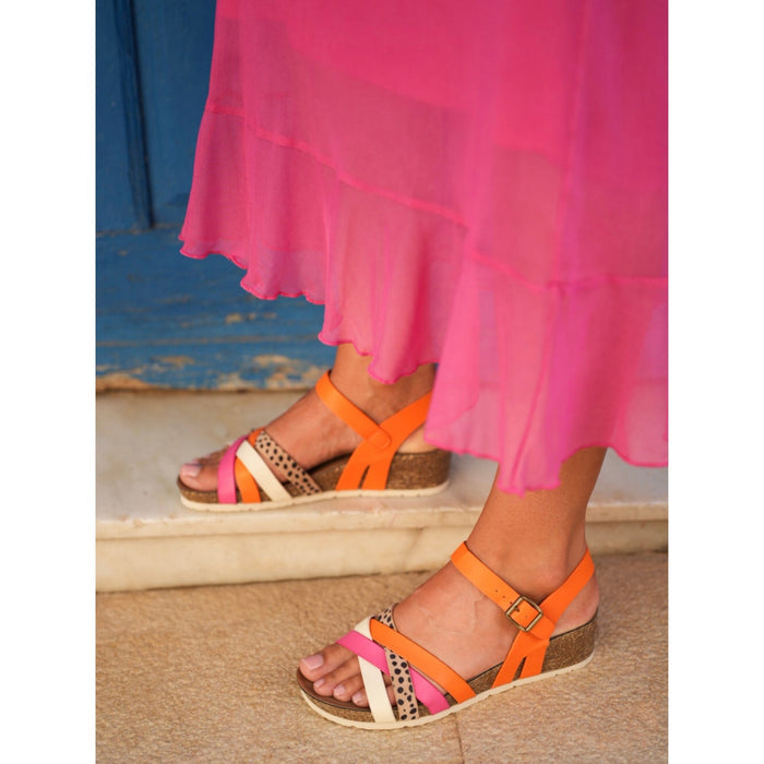 Selina Orange Sandal