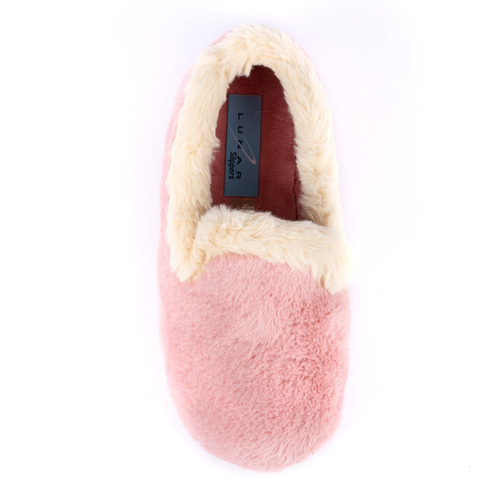 Shake Pink Fur Trim Slipper