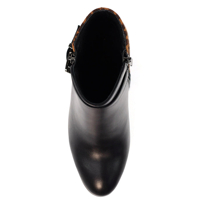 Shaw Black/Ocelot Ankle Boot