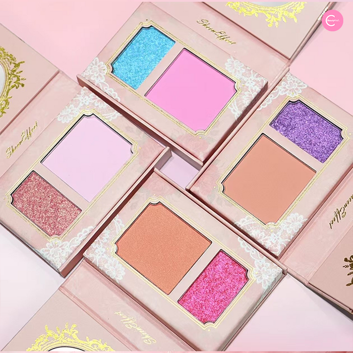 SheenEffect Chameleon Dream Duo Blush & Highlighter Palette S3