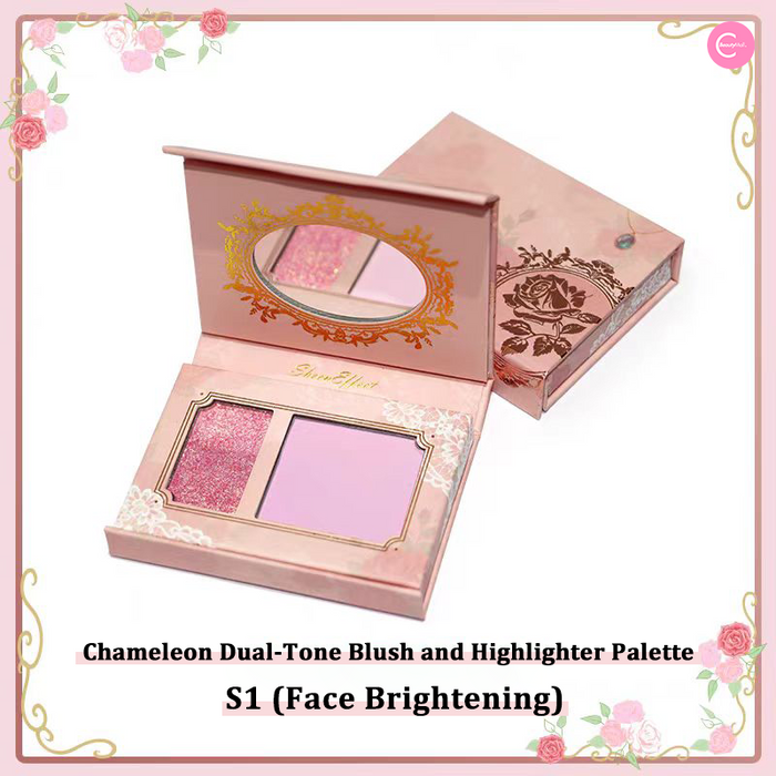 SheenEffect Chameleon Dream Duo Blush & Highlighter Palette detail