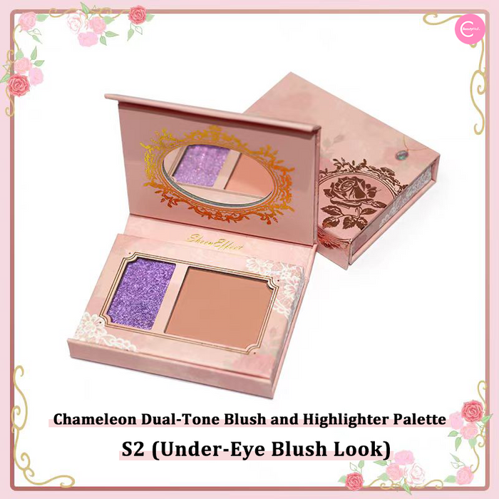 SheenEffect Chameleon Dream Duo Blush & Highlighter Palette detail