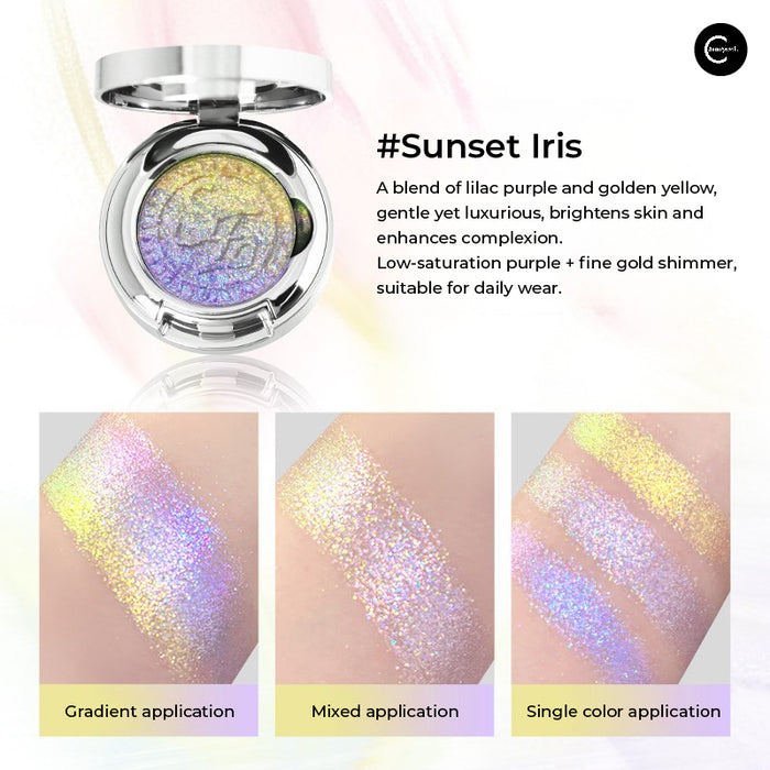 SheenEffect Optical Chameleon Gradient Eyeshadow Coastline set view