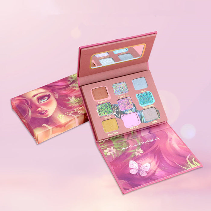 SheenEffect Secret Crush Diary 12-Color Eyeshadow Palette detail
