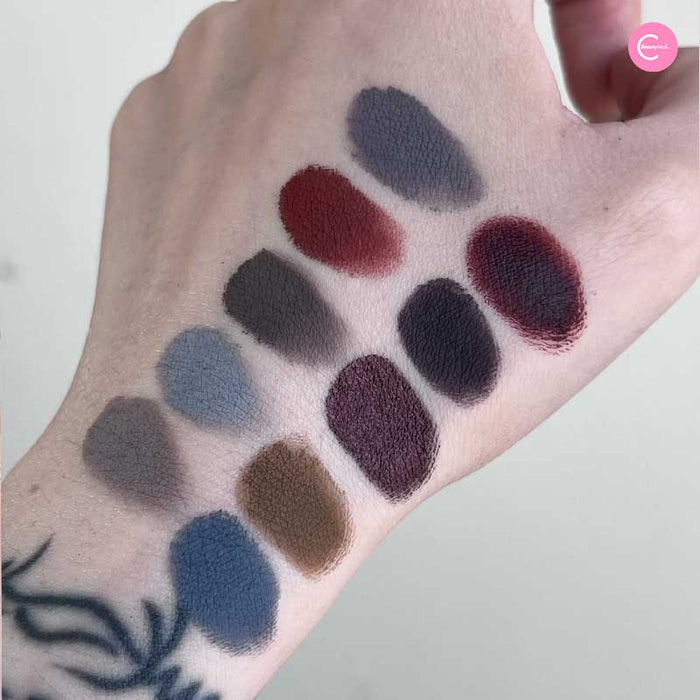 Shellwe Makeup Misty Spirit 10-Color All-Matte Eyeshadow Palette detail