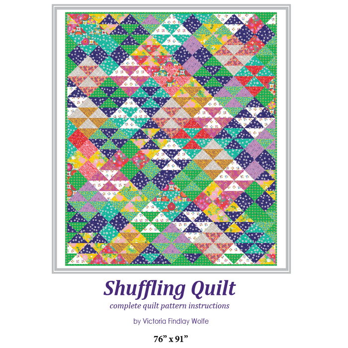 Shuffling Quilt Kit - Featuring Next Door Garden by Victoria Findlay Wolfe