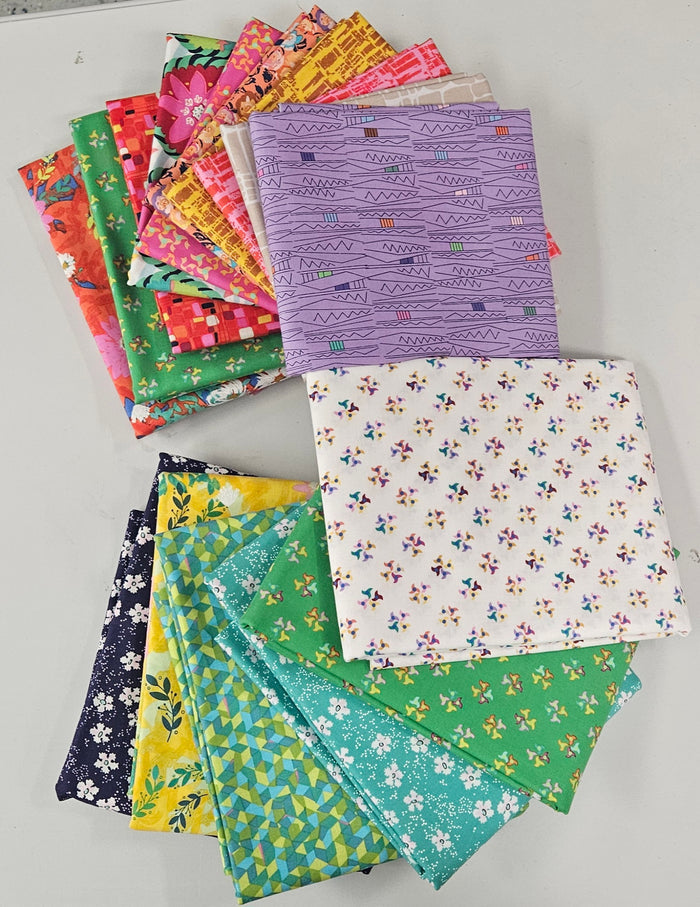 Shuffling Quilt Kit - Featuring Next Door Garden by Victoria Findlay Wolfe