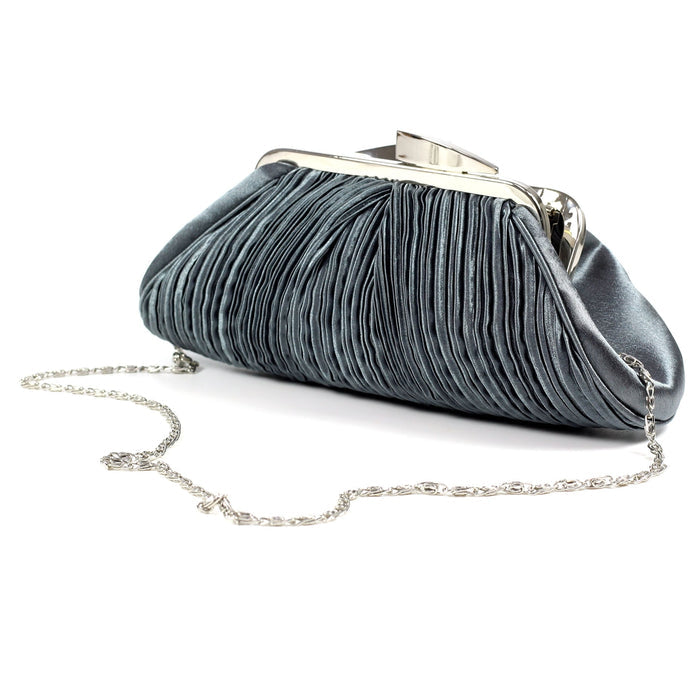 Sienna II Dark Grey Clutch Bag