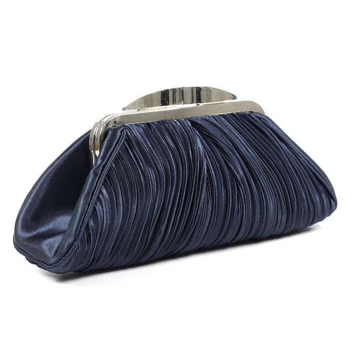 Sienna II Navy Clutch Bag