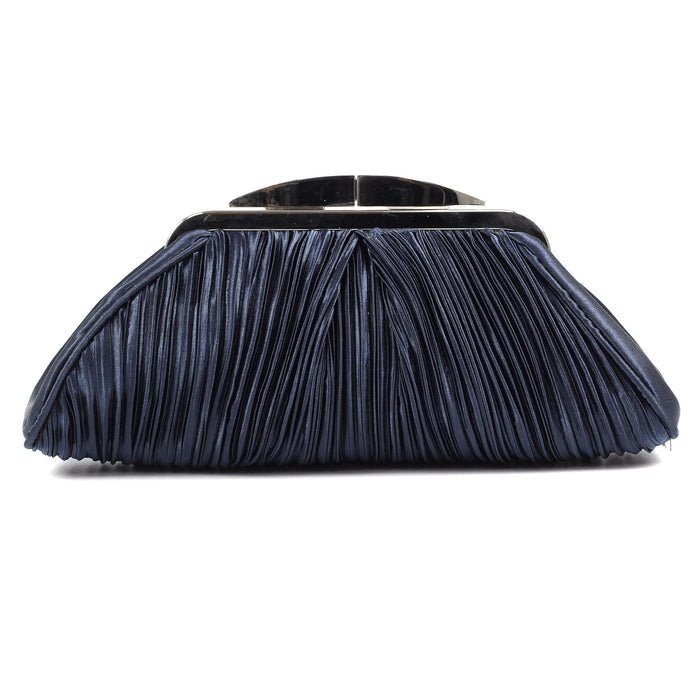 Sienna II Navy Clutch Bag