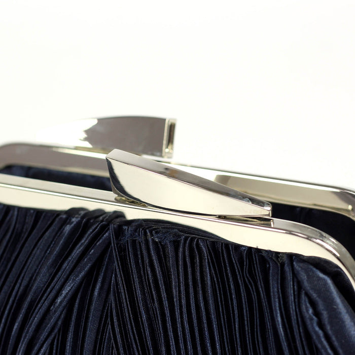 Sienna II Navy Clutch Bag