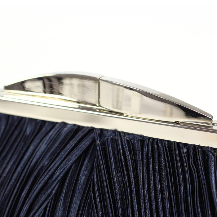 Sienna II Navy Clutch Bag