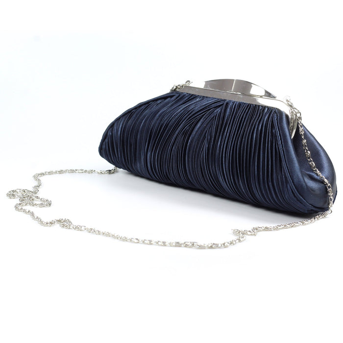 Sienna II Navy Clutch Bag