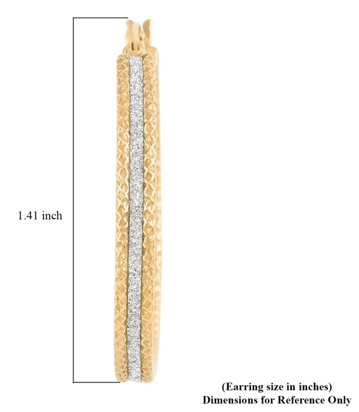 Silver & Gold Two-Tone Hoops