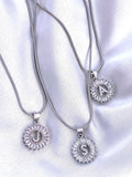 SILVER Yours Truly Initial Necklace
