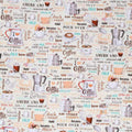Coffee House Calico Cotton Fabric