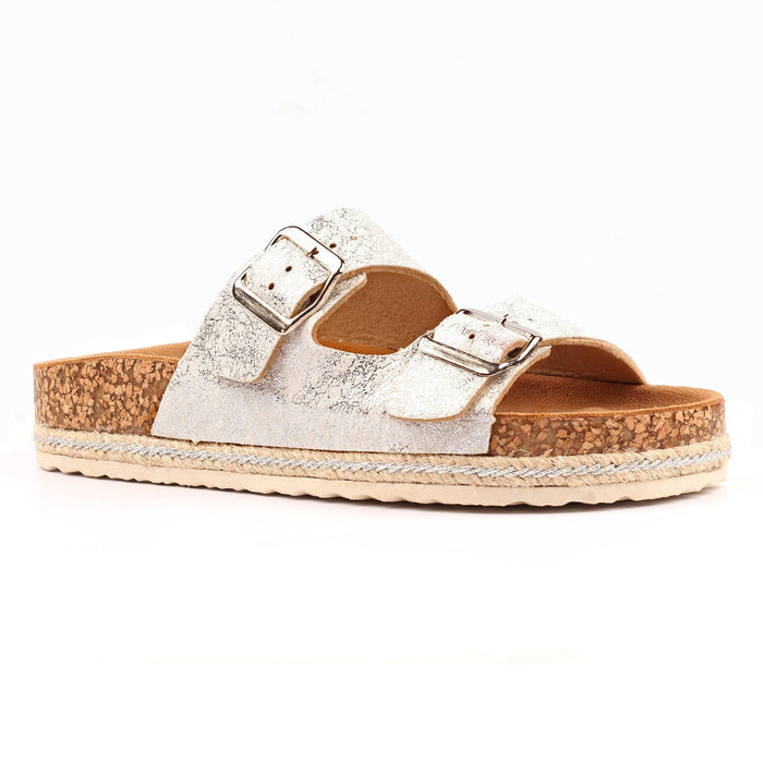 Soda Silver Sandal