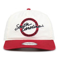 South Carolina Original Circle snapback hat with embroidered school design, front view