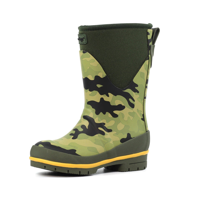 Splash Camo Junior Wellington