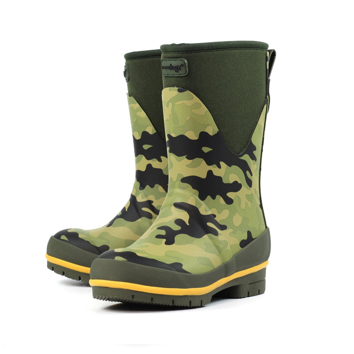 Splash Camo Junior Wellington