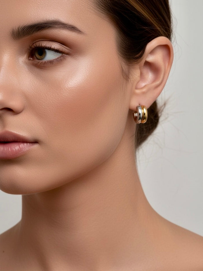 SPLIT DECISION Hoop Earrings