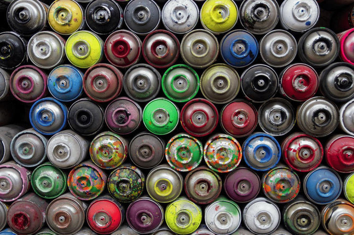 Spray Can Wall Mural-Wall Mural-Eazywallz