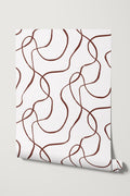 Squiggles / Burgundy