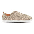 St Ives Animal Spot Leather Plimsoll