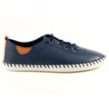 St. Ives Blue Leather Plimsoll