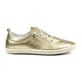 St. Ives Metallic Gold Plimsoll