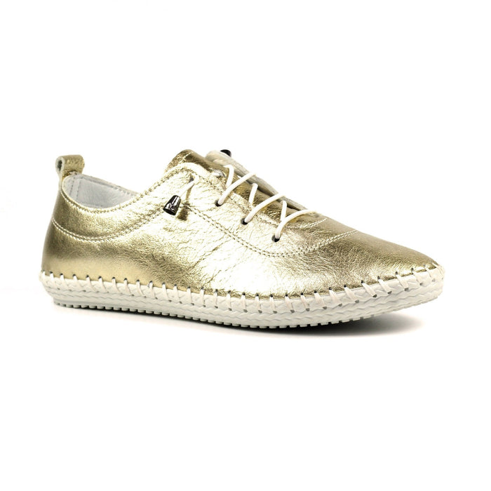 St. Ives Metallic Gold Plimsoll