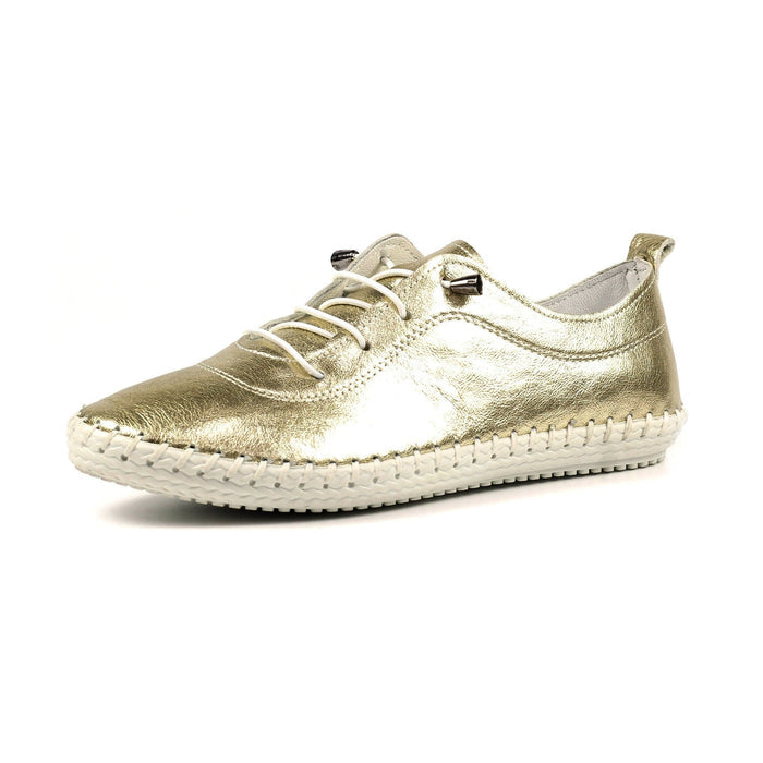 St. Ives Metallic Gold Plimsoll