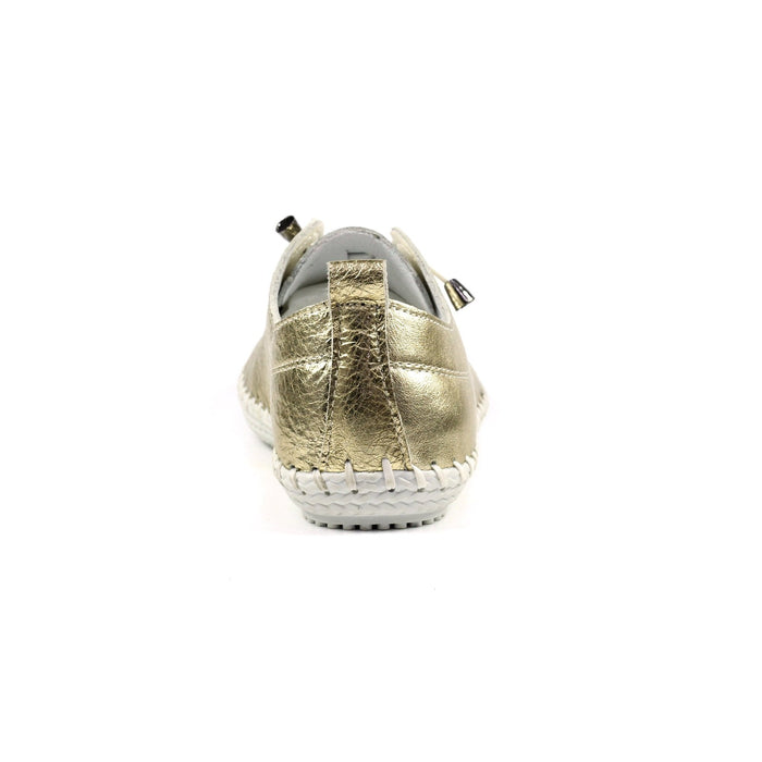 St. Ives Metallic Gold Plimsoll