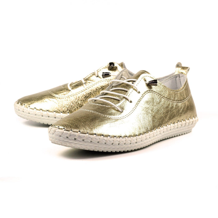 St. Ives Metallic Gold Plimsoll