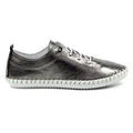 St. Ives Metallic Pewter Plimsoll