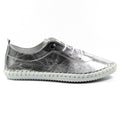 St. Ives Metallic Silver Plimsoll