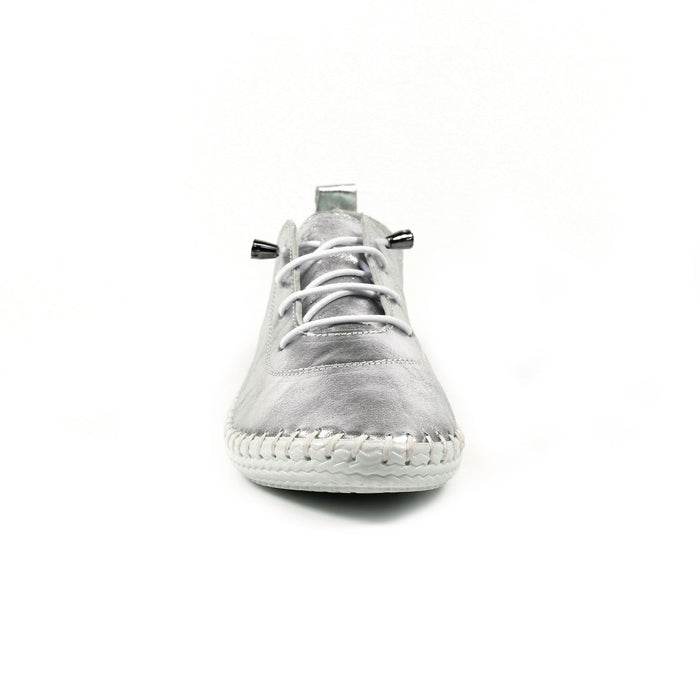 St. Ives Metallic Silver Plimsoll