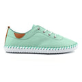St. Ives Mint Leather Plimsoll