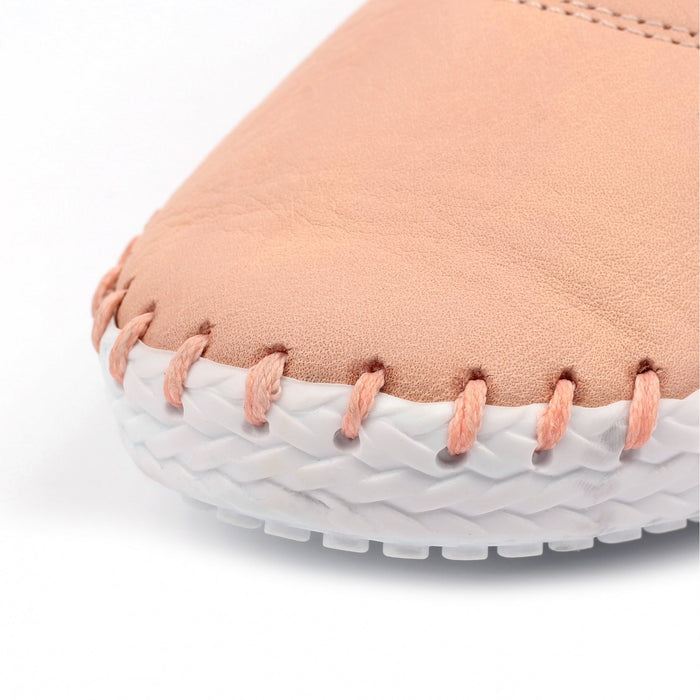 St. Ives Pale Pink Leather Plimsoll