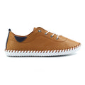St. Ives Tan Leather Plimsoll